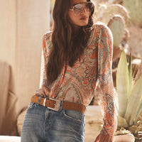 Laurent Paisley Blouse