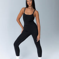 Go Getter Activewear Jumpsuit Black