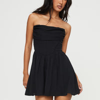 Jaylani Strapless Romper Black
