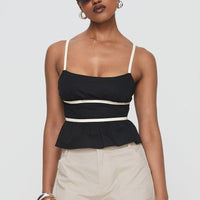 Daxon Top Black / Cream