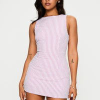 Yumiko Romper Pink Check