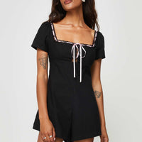 Sararae Romper Black