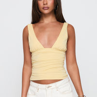 Sublime Ruched Top Yellow