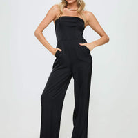 Loreno Strapless Jumpsuit Black