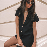 Vixen Romper Black