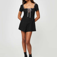 Sararae Romper Black