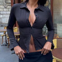 Anni Stripe Shirt Pinstripe