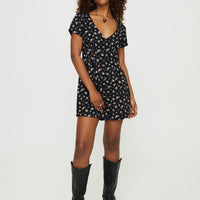 Kezai Romper Black Floral
