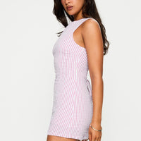 Yumiko Romper Pink Check