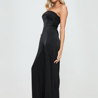 Loreno Strapless Jumpsuit Black
