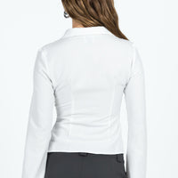 Anni Pinstripe Shirt White