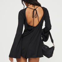 Fayette Long Sleeve Romper Black