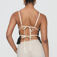Daxon Top Black / Cream