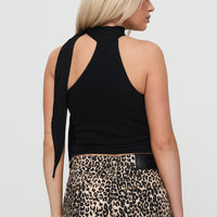 Anderstone Neck Tie Top Black