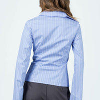 Anni Pinstripe Shirt Blue