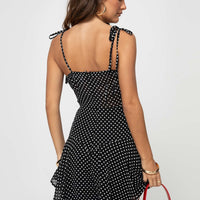 The Marko Romper Black / White Polka Dot