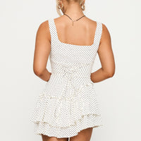 Shantelle Romper White Polka