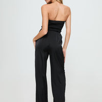 Loreno Strapless Jumpsuit Black
