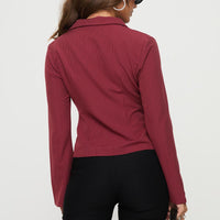 Anni Pinstripe Shirt Red