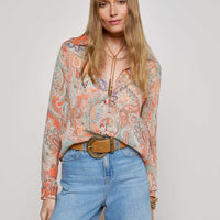 Laurent Paisley Blouse