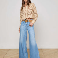 Seychelle Cropped Eyelet Blouse