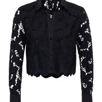 Seychelle Cropped Eyelet Blouse
