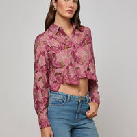 Akemi Cropped Eyelet Blouse