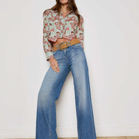 Akemi Cropped Eyelet Blouse