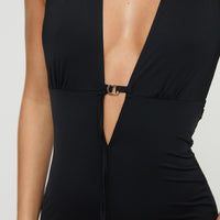 Rinaldi Plunge Neck Jumpsuit Black