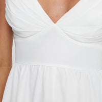 Sunray Pleated Romper White
