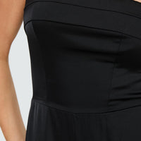 Loreno Strapless Jumpsuit Black