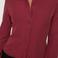 Anni Pinstripe Shirt Red