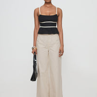 Daxon Top Black / Cream