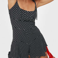 The Marko Romper Black / White Polka Dot
