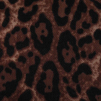 Shapewear Leopard Cowl Neck Ruched Sculpting Maxi Dress