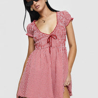 Wescott Gingham Playsuit Red / White