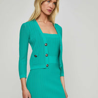 Irvin Pointelle Knit Cardigan