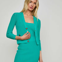 Irvin Pointelle Knit Cardigan