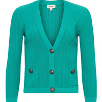 Irvin Pointelle Knit Cardigan