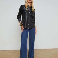Avina Leather Shirt