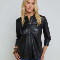 Avina Leather Shirt