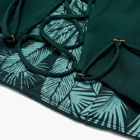 Reef Romper with Pockets - Green Rib