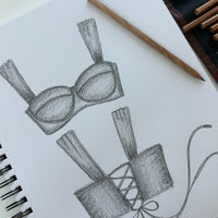 Boardwalk Bombshell Bikini Top - Black Rib