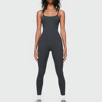 Go Getter Activewear Jumpsuit Grey