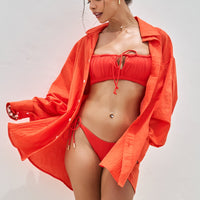 I Need a Vacation Shirt Dress - Poppy