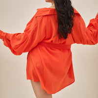 I Need a Vacation Shirt Dress - Poppy