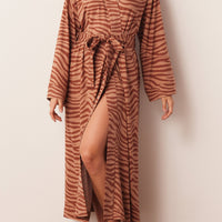 Kaia Cloud Jersey Kimono Robe in Bengal