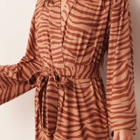 Kaia Cloud Jersey Kimono Robe in Bengal