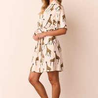 Marisa Cloud Jersey Short Robe in Sahara
