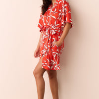 Marisa Cloud Jersey Short Robe in Zen